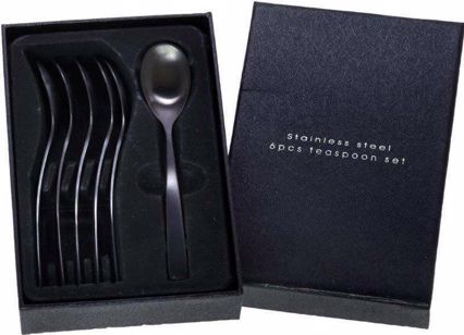 Cryspo Trio Σετ 6 τεμαχίων Κουταλάκι Stainless Steel 'Durable' Black Matt 4507604